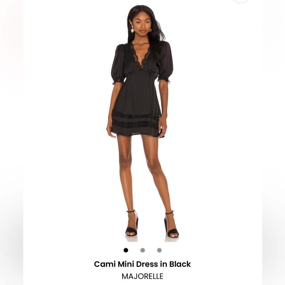 REVOLVE MAJORELLE Cami mini dress in black